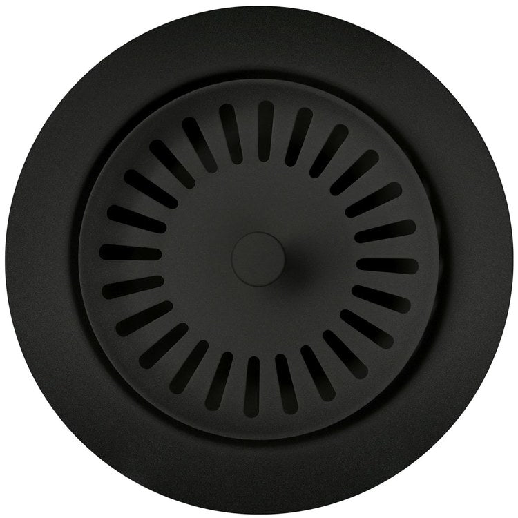 Disposal Flange Decorative Coal Black 3-1/2 Inch Stainless Steel for Drains with 3-1/2 Inch Connection 3-7/8 Inch - Image 1