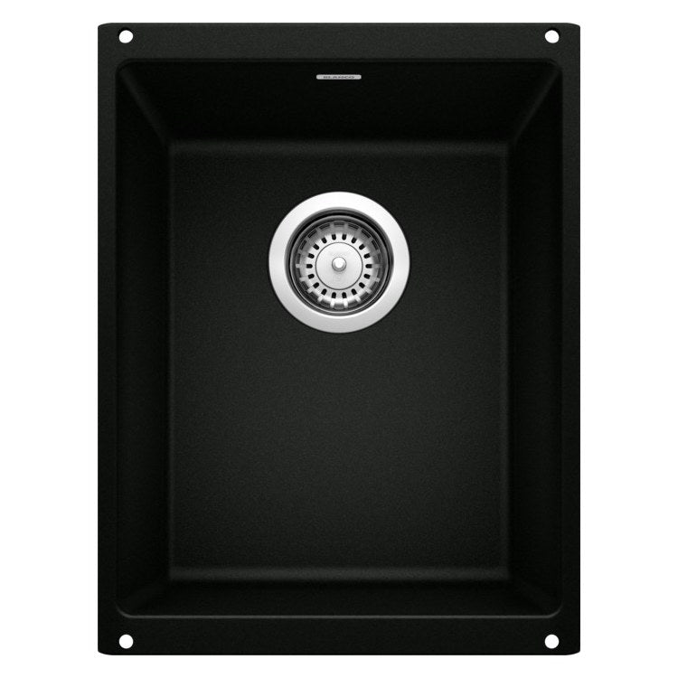 Bar Sink Precis 14 x 18 Inch 1 Bowl Coal Black Undermount - Image 1