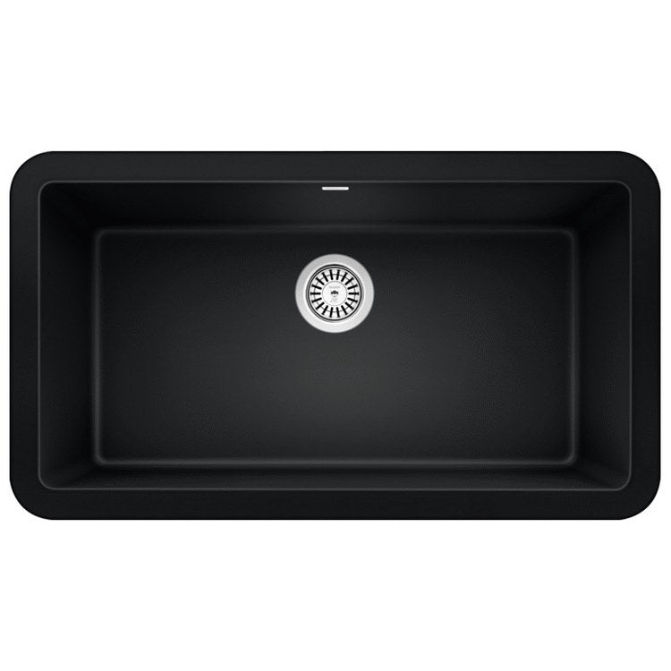 Kitchen Sink Ikon 33 x 19 Inch Single Bowl Apron Front Coal Black Farmhouse - Image 1