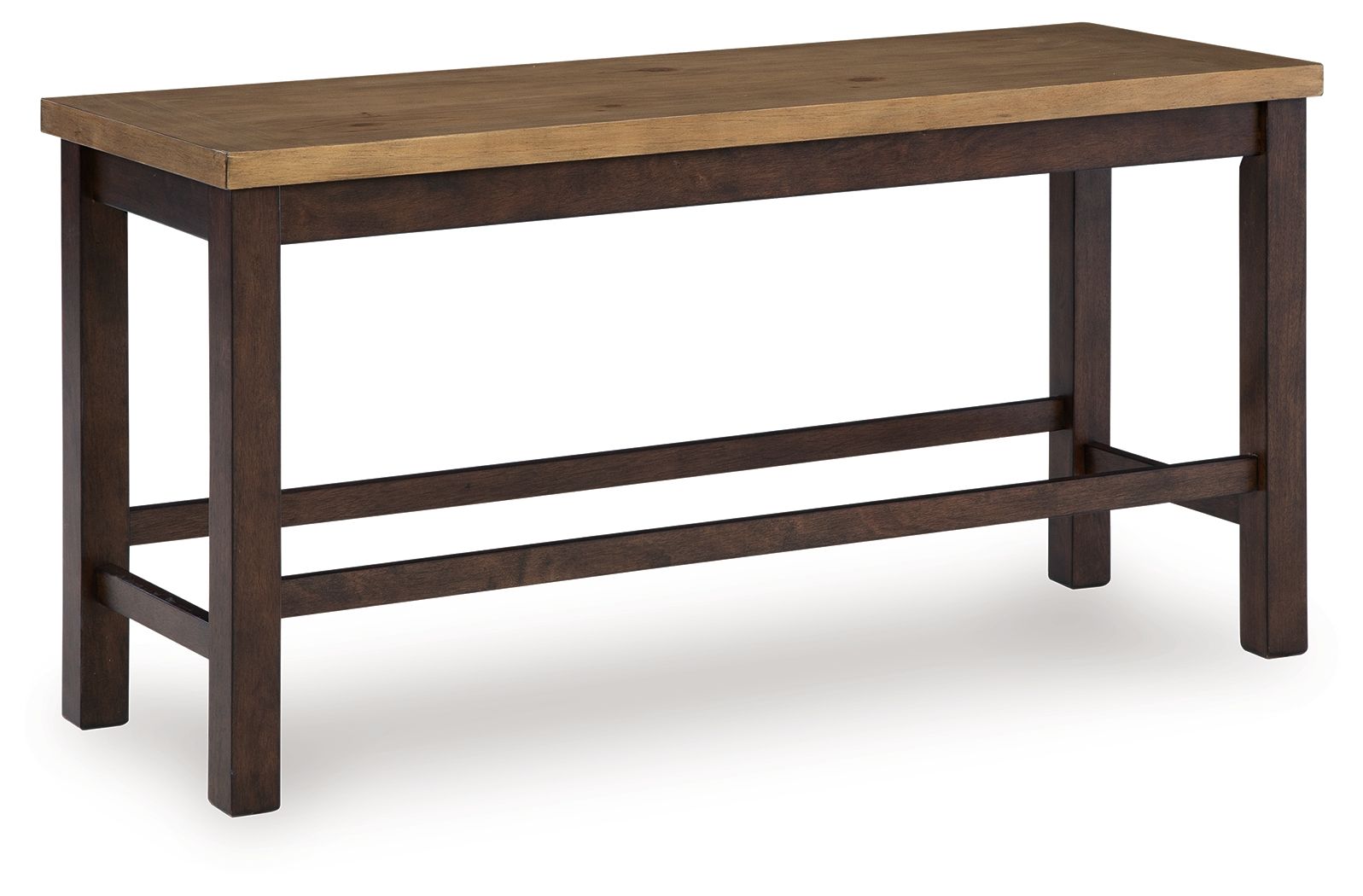 Rylandeen – Double Counter Height Bench – Light Brown / Dark Brown