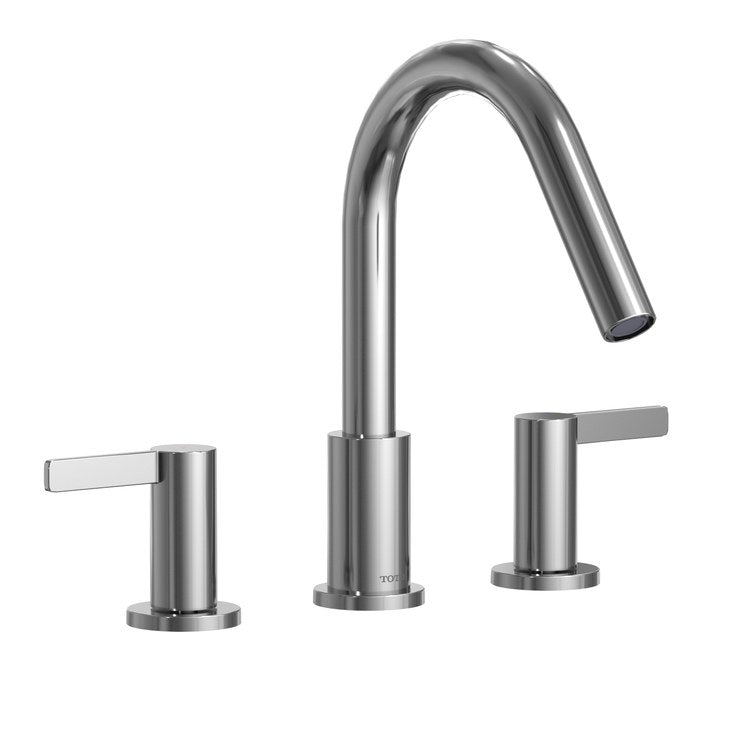 Roman Tub Trim GF with Handshower 2 Lever Polished Chrome ADA 8-11/16 Inch Reach