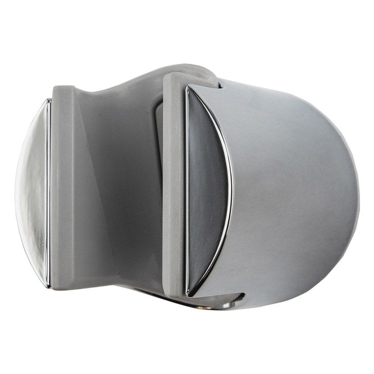 Handshower Mount Round Polished Chrome Plastic - Image 1