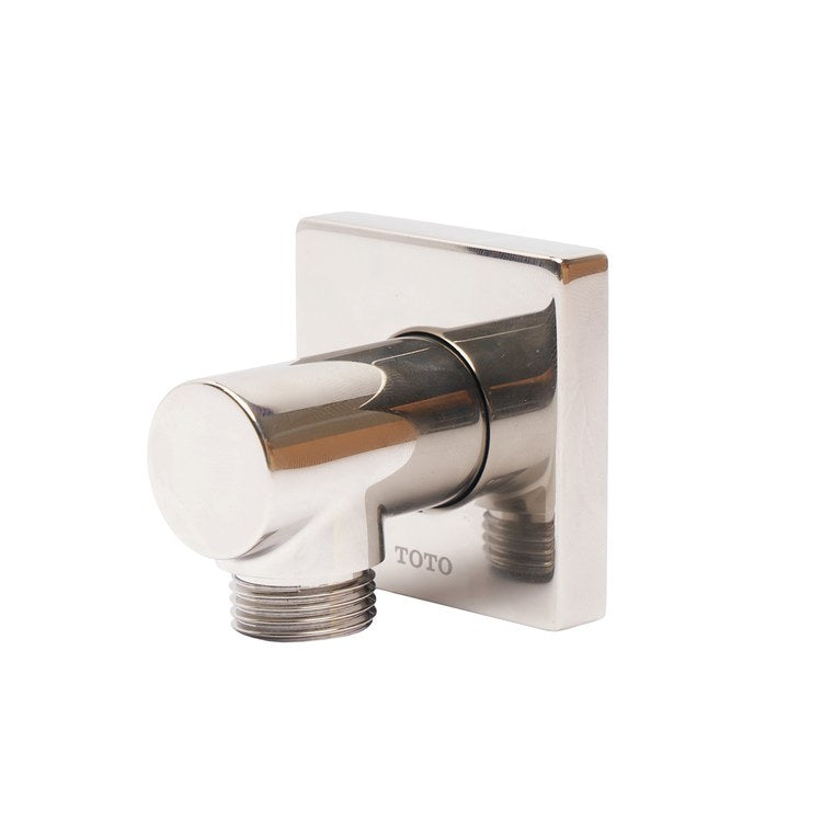 Wall Outlet Square Polished Nickel 2-1/8 Inch - Image 1