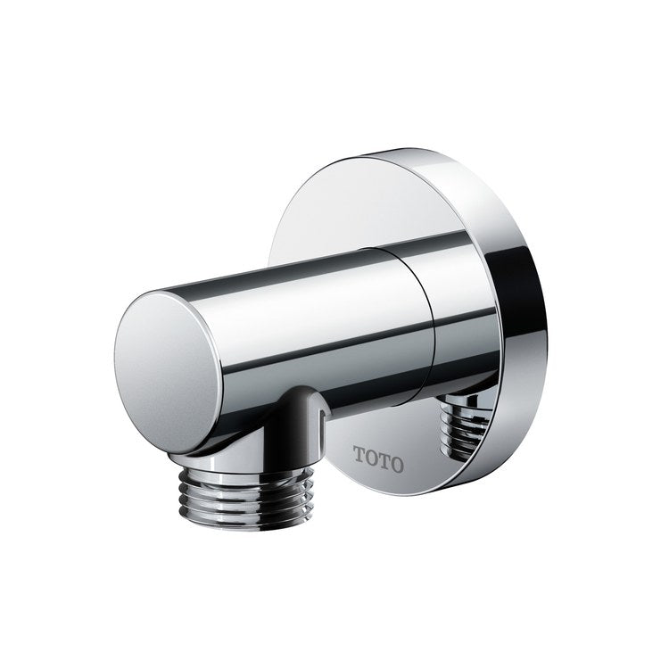Wall Outlet Round Polished Chrome 2-1/8 Inch - Image 1