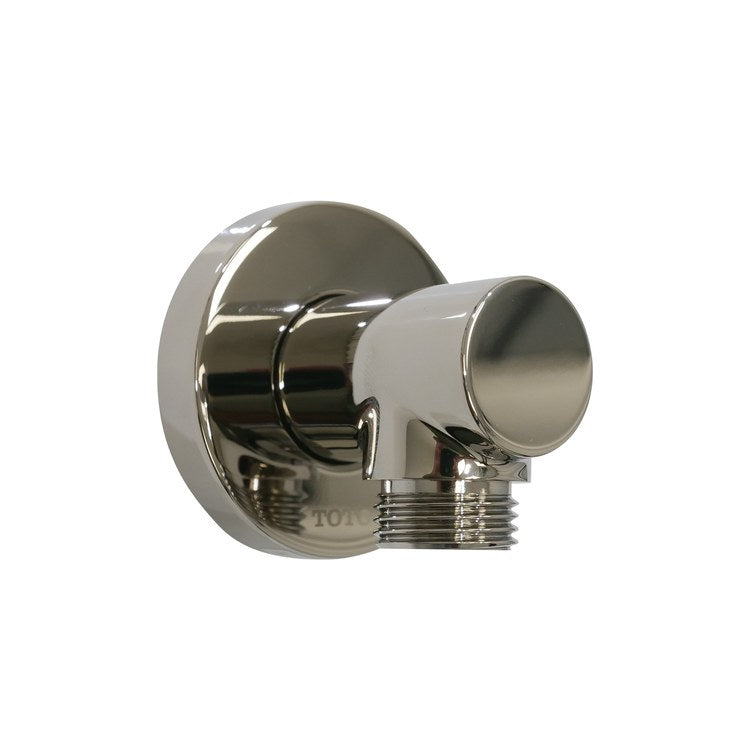 Wall Outlet Round Polished Nickel 2-1/8 Inch - Image 2