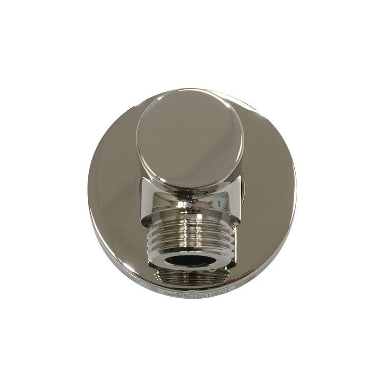 Wall Outlet Round Polished Nickel 2-1/8 Inch - Image 3