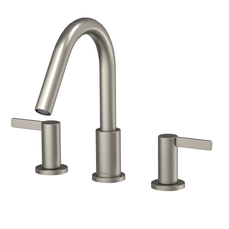 Roman Tub Trim GF with Handshower 2 Lever Brushed Nickel ADA 8-11/16 Inch Reach - Image 3