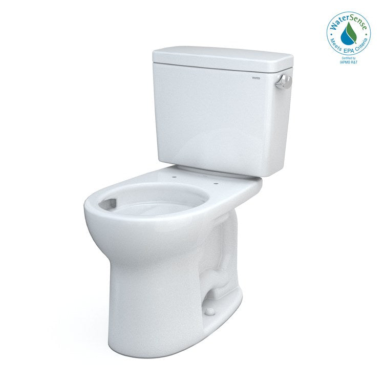 Toilet Drake 2 Piece Universal Height Cotton Round WaterSense ADA 1.28 Gallons per Flush Tornado Right Hand Chrome Trip Lever Less Seat
