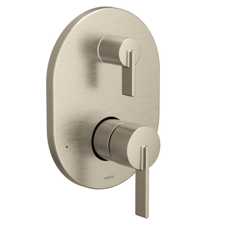 Transfer Valve Trim Cia M-Core 3-Series with Integrated Diverter 2 Lever Brushed Nickel - Image 1