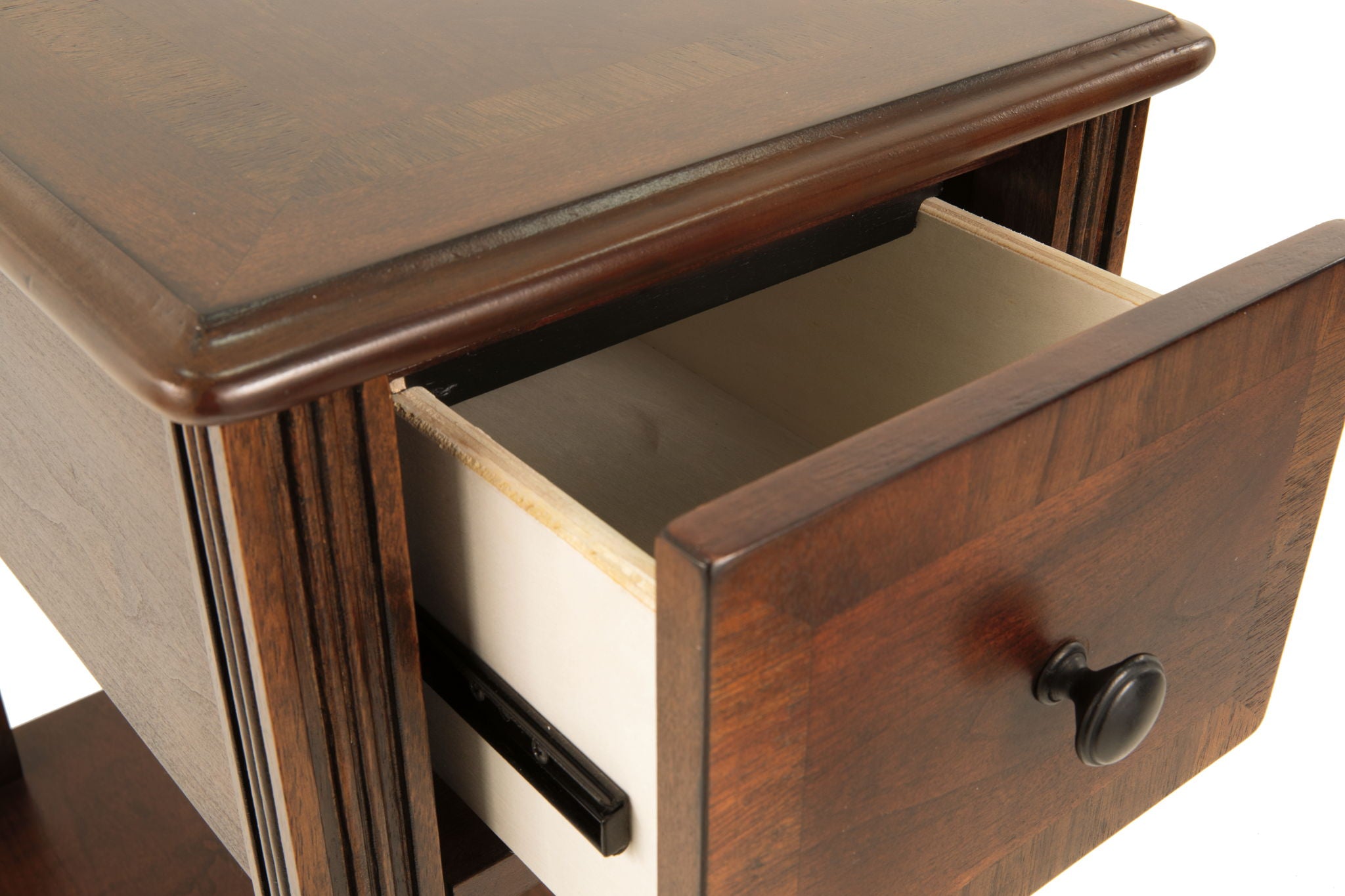 Breegin - Chair Side End Table - Removable Tray - Brown - Image 2