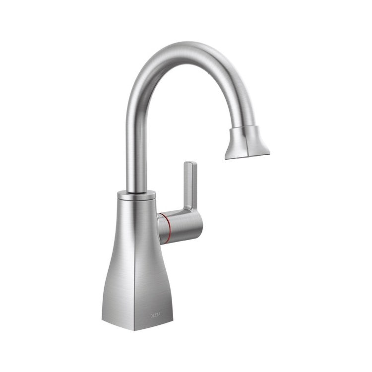 Hot Water Dispenser Contemporary Square Instant Spring-Loaded Self-Closing Arctic Stainless 1.5 Gallons per Minute - Image 1