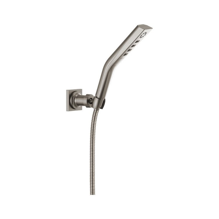 Handshower Set H2Okinetic Wand with Wall Mount Holder & Lumicoat Finish Stainless 3 Function WaterSense 1.75 Gallons per Minute - Image 1