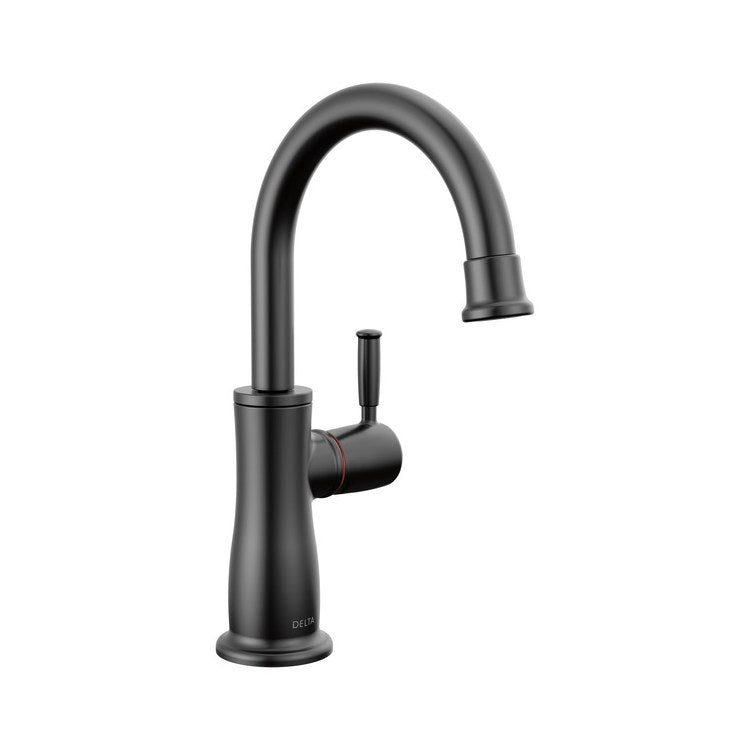 Kitchen Faucet Instant Hot Water Spring-Loaded Self-Closing Matte Black 9-4/9 Inch - Image 1