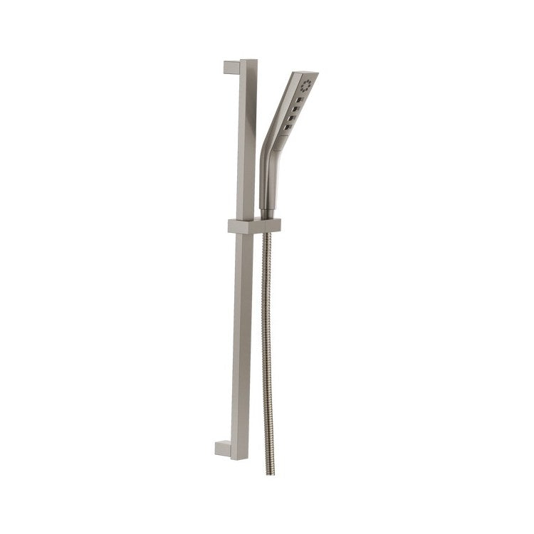 Handshower Universal Showering Components H2Okinetic Lumicoat Stainless 3 Function WaterSense 1.75 Gallons per Minute 24 Inch Slide Bar