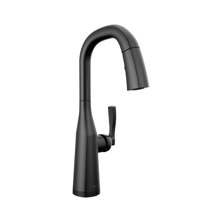 Bar Faucet Stryke Pull Down Matte Black 16-1/8 Inch - Image 1