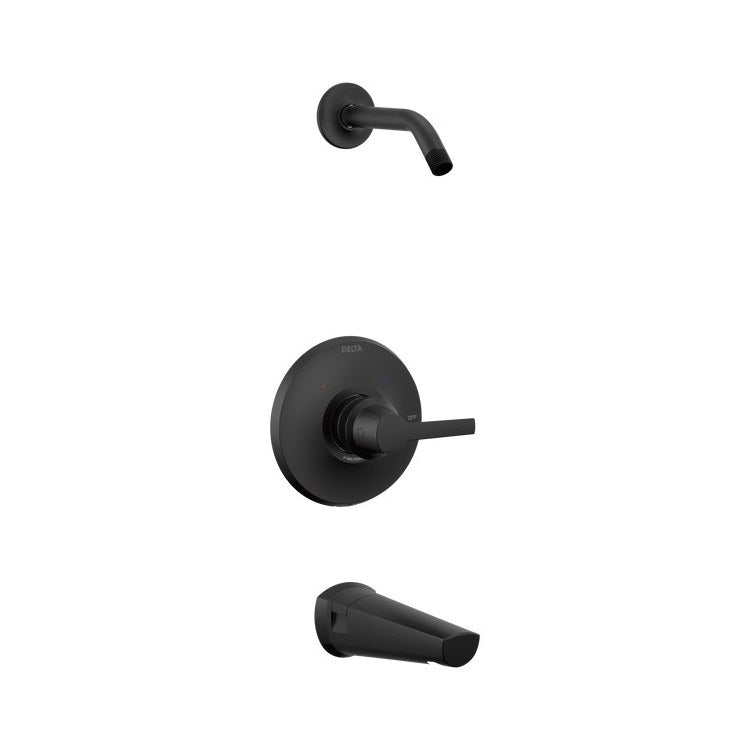 Tub and Shower Trim Galeon 14 Less Head Matte Black ADA 6-1/2 Inch - Image 1