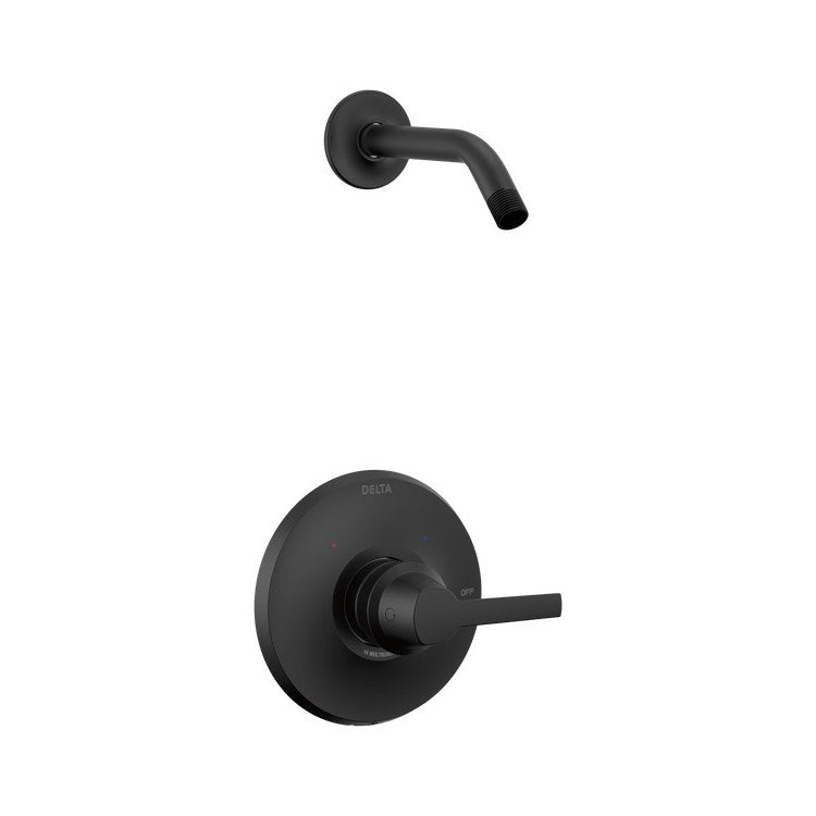Shower Trim Galeon 14 Less Head Matte Black ADA 6-1/2 Inch - Image 1