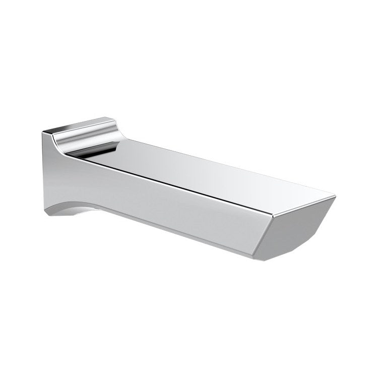 Tub Spout Pivotal Lumicoat Chrome 9 Inch Metal 1/2 Inch NPT - Image 1