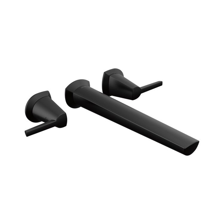 Tub Filler Galeon Wall Mount ADA Rigid Matte Black 2-5/8 Inch - Image 1