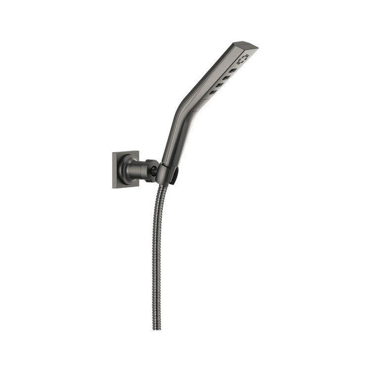 Handshower Set H2Okinetic Wand with Wall Mount Holder & Lumicoat Finish Black Stainless 3 Function WaterSense 1.75 Gallons per Minute - Image 1