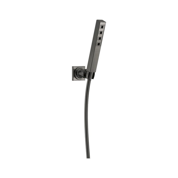 Handshower H2Okinetic Universal Showering Components Lumicoat Black Stainless Single Function WaterSense - Image 1