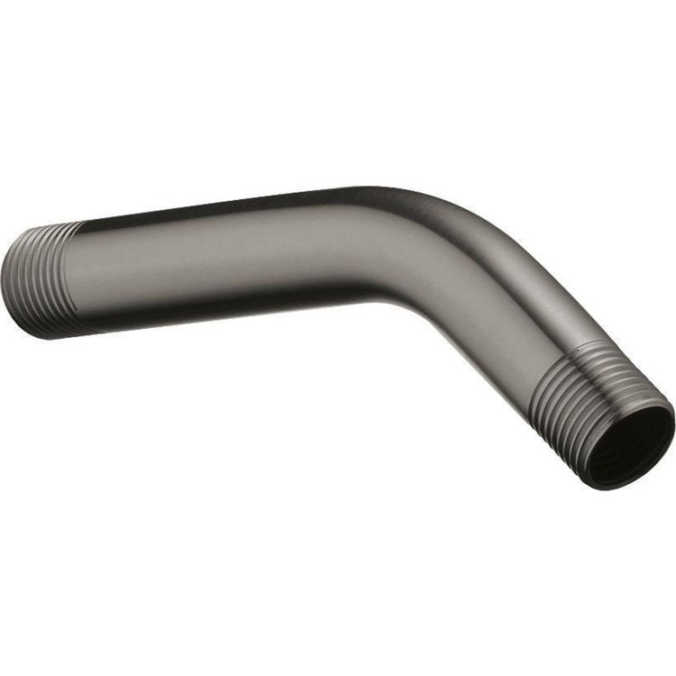 Shower Arm Lumicoat Black Stainless 5.5 Inch 1/2 Inch MNPT Brass Wall Mount 11/16 Inch