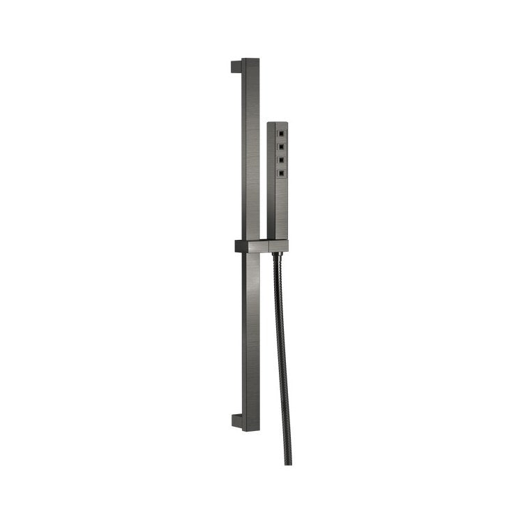 Handshower Set Ara H2Okinetic Wand with Slidebar & Holder & Lumicoat Finish Black Stainless 1 Function WaterSense 1.75 Gallons per Minute 24 Inch - Image 1