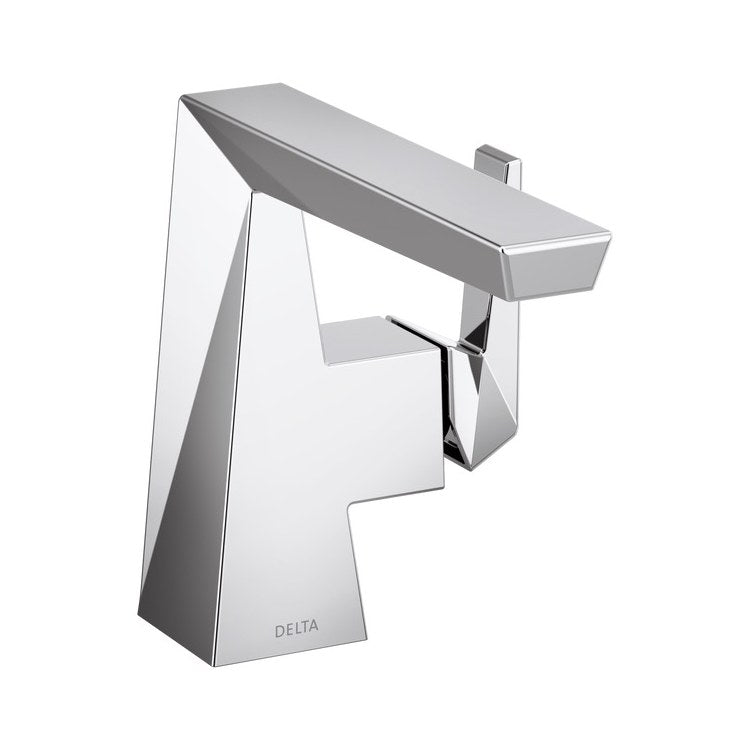 Lavatory Faucet Trillian 1 Lever ADA No-Lead/WaterSense Lumicoat Chrome 1.2 Gallons per Minute Deck Angled Less Pop-Up 1/3 Hole Diamond Seal Technology - Image 1