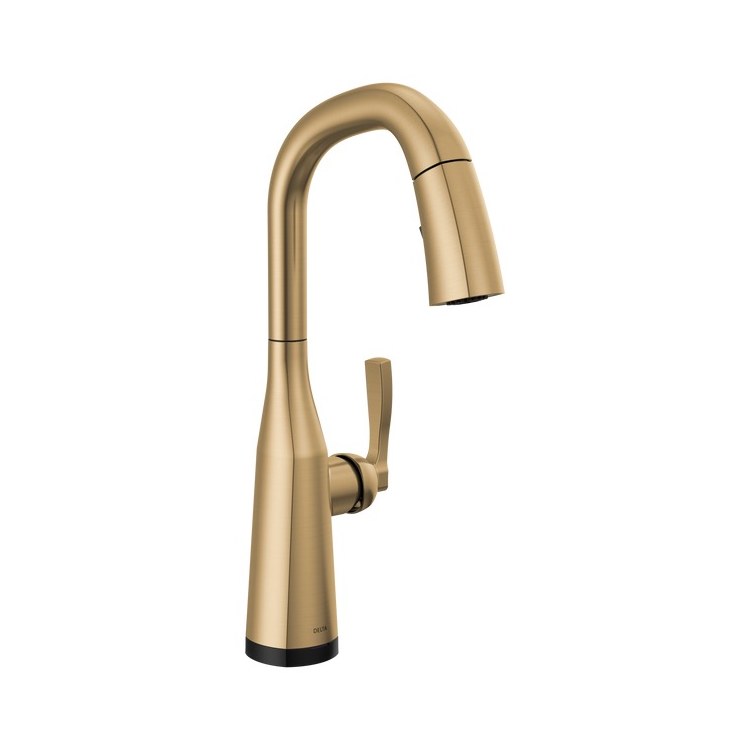 Bar Faucet Stryke Pull Down Champagne Bronze 16-1/8 Inch - Image 1