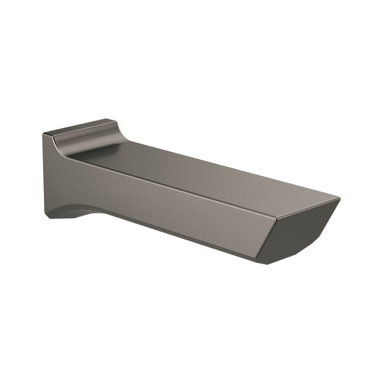 Tub Spout Pivotal Lumicoat Black Stainless 9 Inch Metal 1/2 Inch NPT - Image 1