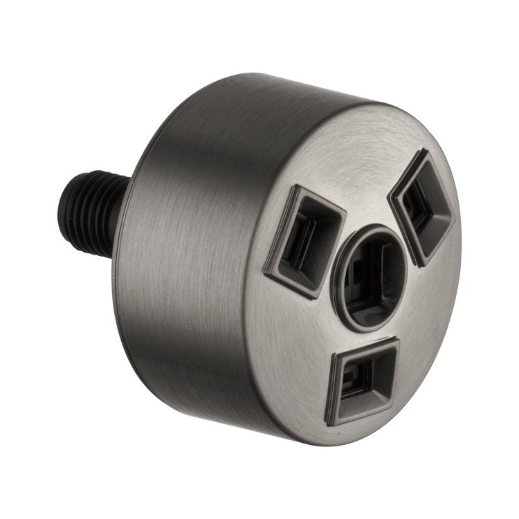 Spray Head HydraChoice Massaging with H2OKinetic Technology Lumicoat Black Stainless 1-3/4 Inch for Rough-In R50200 1 Inch