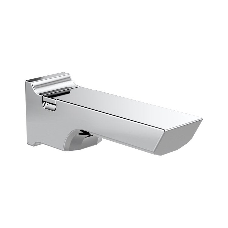 Tub Spout Pivotal Pull Up Lumicoat Chrome 9 Inch Metal 1/2 Inch NPT - Image 1