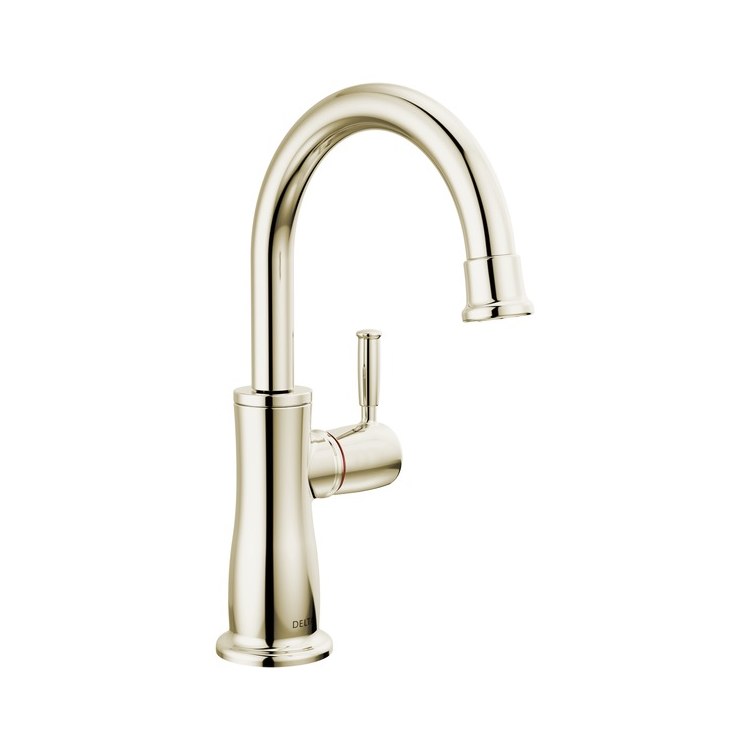 Kitchen Faucet Instant Hot Water Spring-Loaded Self-Closing Polished Nickel 9-4/9 Inch - Image 1