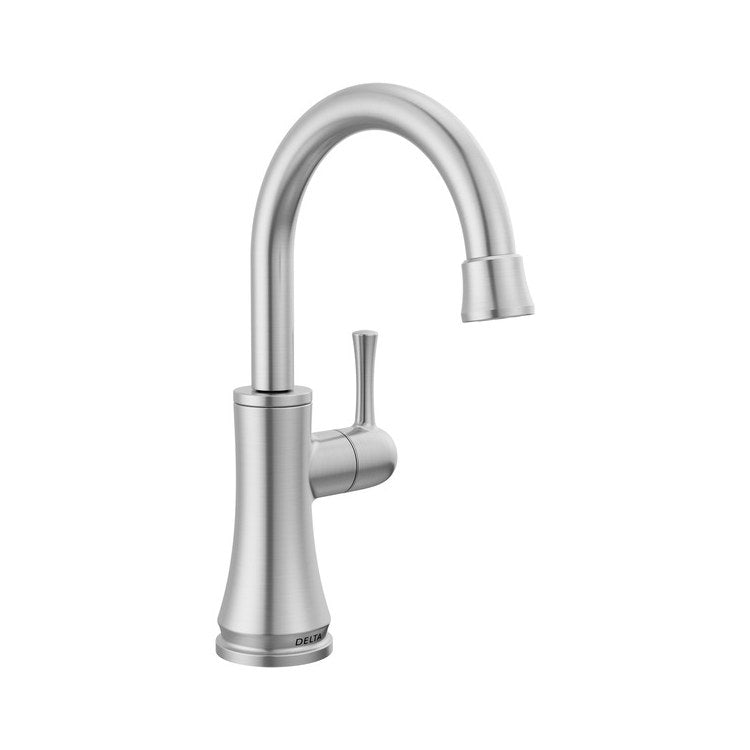 Beverage Faucet Transitional Cold Water Only with Air Gap 1 Lever ADA Arctic Stainless 360 DEG Swivel 1 Hole 1.5 Gallons per Minute - Image 1
