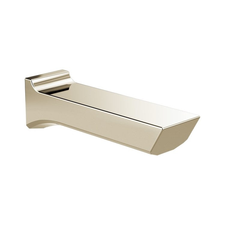 Tub Spout Pivotal Lumicoat Polished Nickel 9 Inch Metal 1/2 Inch NPT - Image 1
