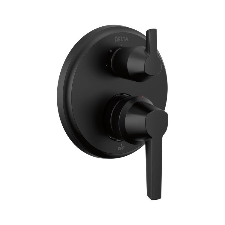 Diverter Trim Galeon 14S 3 Setting Matte Black 6-3/4 Inch 3-1/2 Inch - Image 1