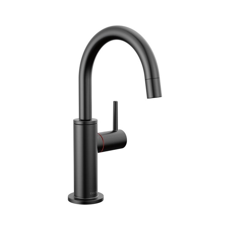 Hot Water Dispenser Contemporary Round Instant 1 Spring-Loaded Self-Closing ADA 360 DEG Swivel Matte Black 1.5 Gallons per Minute - Image 1