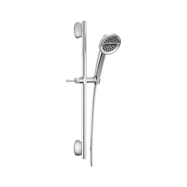 Handshower Lumicoat Chrome 3 Function 1.75 Gallons per Minute 24" Slide Bar 24-5/8 Inch - Image 1