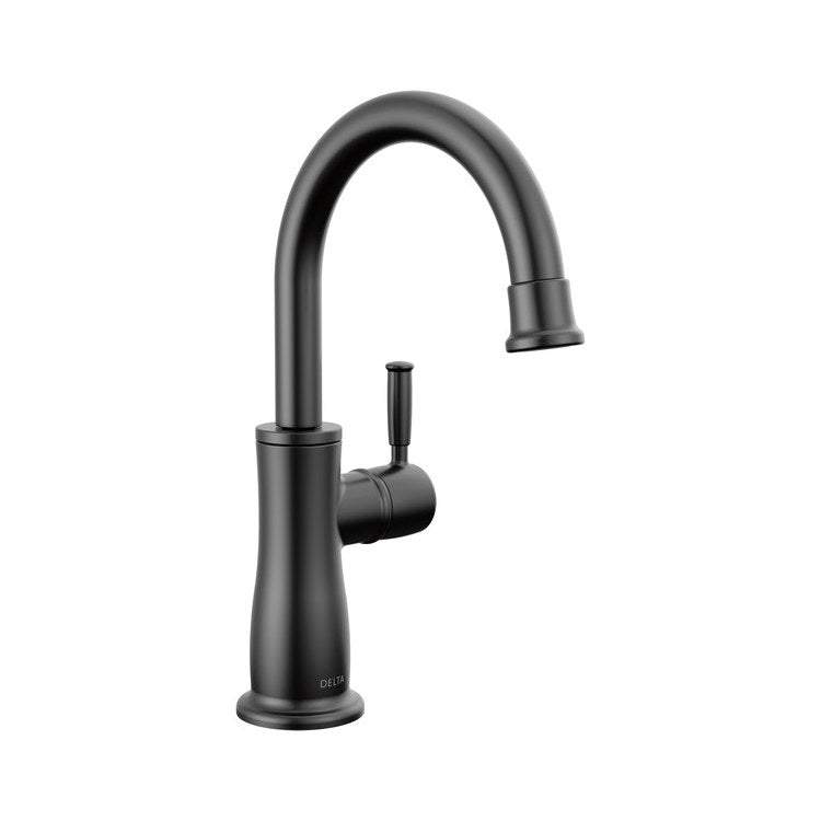 Beverage Faucet Traditional Cold Water Only with Air Gap 1 Lever ADA Matte Black 360 DEG Swivel 1 Hole 1.5 Gallons per Minute - Image 1