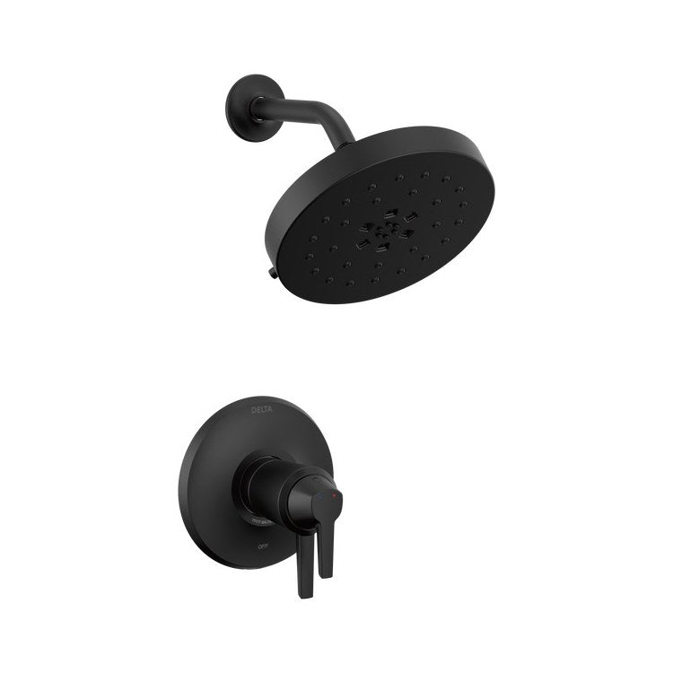 Shower Trim Galeon 17T Matte Black 6-1/2 Inch 12 Inch - Image 1
