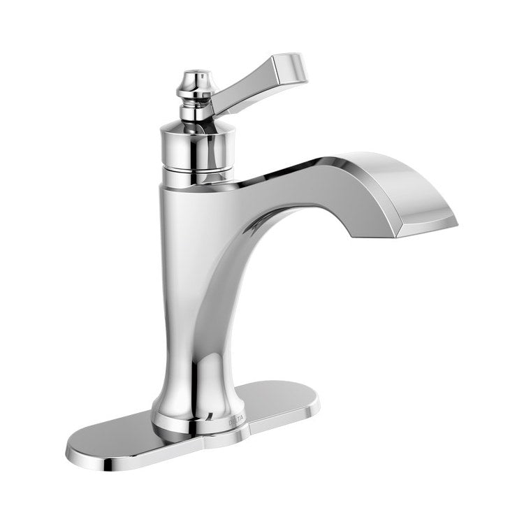 Lavatory Faucet Dorval 1 Lever ADA No-Lead/WaterSense Chrome 1.2 Gallons per Minute Deck Low Arc Metal Pop-Up 1 Hole Diamond Seal Technology - Image 1