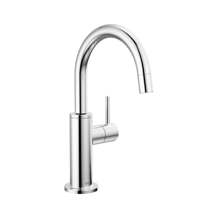 Beverage Faucet Contemporary Cold Water Only with Air Gap 1 Lever ADA Chrome 360 DEG Swivel 1 Hole 1.5 Gallons per Minute - Image 1