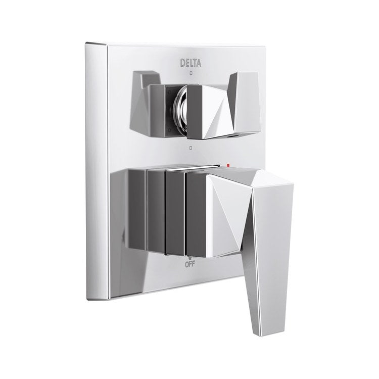 Valve Trim Trillian 14 with 6 Setting Diverter Lumicoat Chrome 7 Inch - Image 1