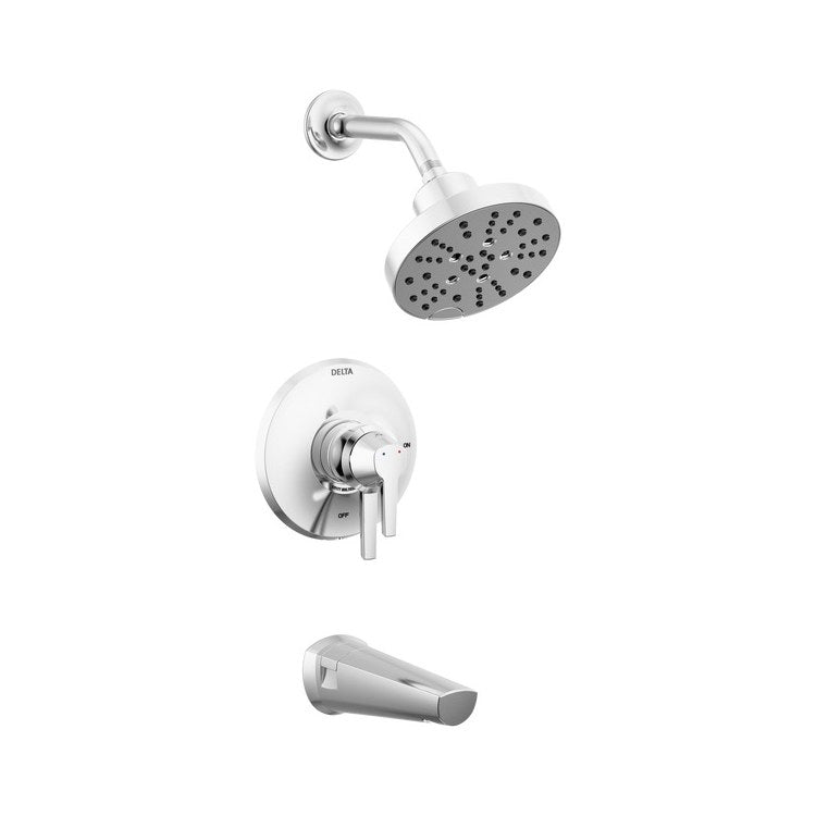 Shower Trim Galeon 17S with Volume Control and Touch-Clean 1 Lever Lumicoat Chrome ADA 1.75 Gallons per Minute 5 Function H2Okinetic for Monitor 17 Series Dual Function Pressure Balance Cartridge - Image 1