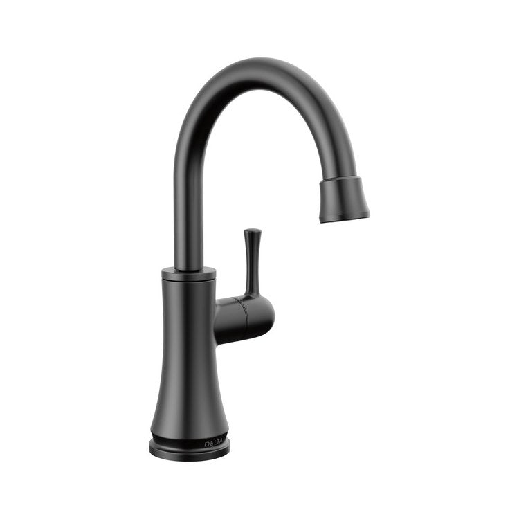 Beverage Faucet Transitional Cold Water Only with Air Gap 1 Lever ADA Matte Black 360 DEG Swivel 1 Hole 1.5 Gallons per Minute - Image 1