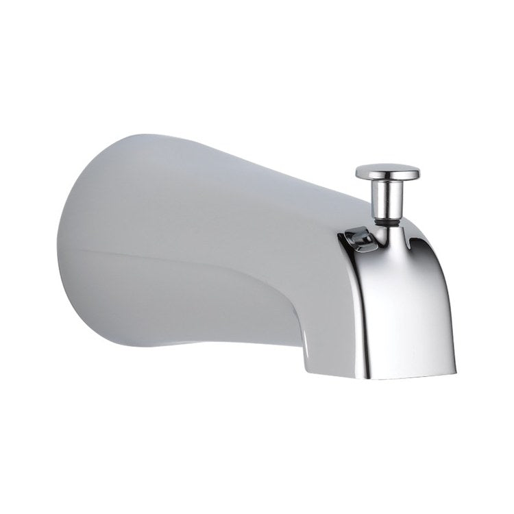 Tub Spout Integrated Pull Up Brilliance Stainless 5-3/8 Inch 8.6 Gallons per Minute Zinc - Image 1