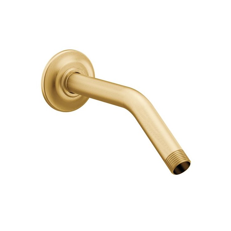 Shower Arm Roth with Flange Brushed Gold 8 Inch 1/2 Inch IPS Metal - Image 1