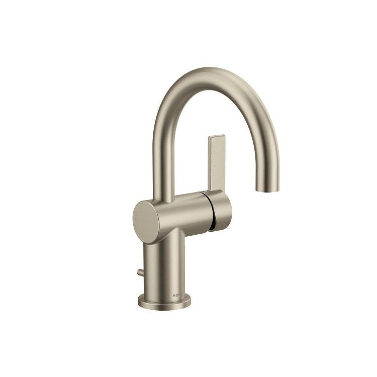 Lavatory Faucet Cia 1 Lever ADA WaterSense Brushed Nickel 1.2 Gallons per Minute Metal Lift Rod Assembly 1/3 Hole - Image 1