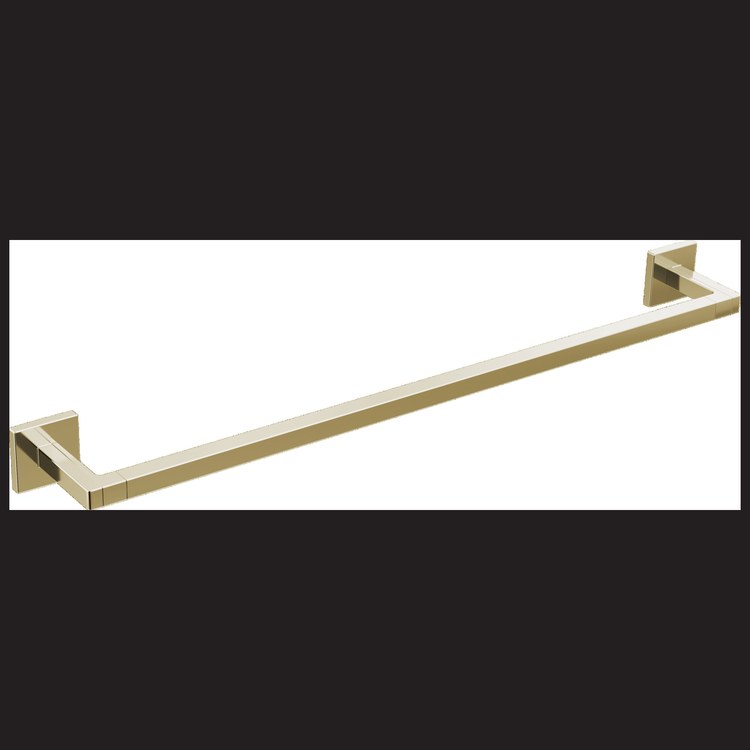 Towel Bar Frank Lloyd Wright 24 Inch Single Brilliance Polished Nickel Brass 3-5/16 Inch - Image 1