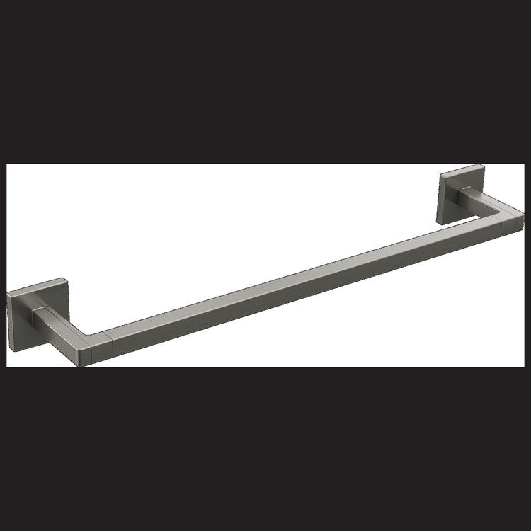 Towel Bar Frank Lloyd Wright 18 Inch Single Brilliance Luxe Steel Metal 3-5/16 Inch - Image 1